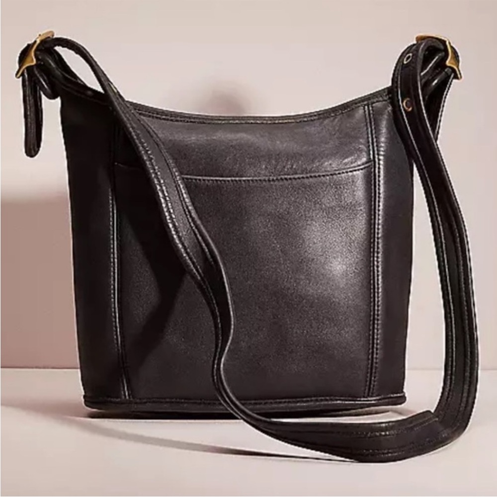 Coach Vintage Black Slim Duffle Sac Bag‎
